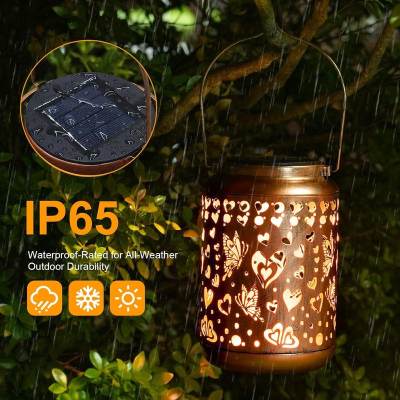 Buwheekoki Solar Lanterns Outdoor, Love Mom Lantern Garden Decor Waterproof Decor Light Hanging Solar Lights Yard Decor, Christmas Gifts, Gifts for Women, Gifts for Mom, Gifts for Grandma - Image 4